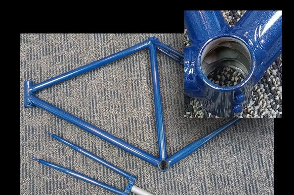 Powder coating bicycles and bike parts