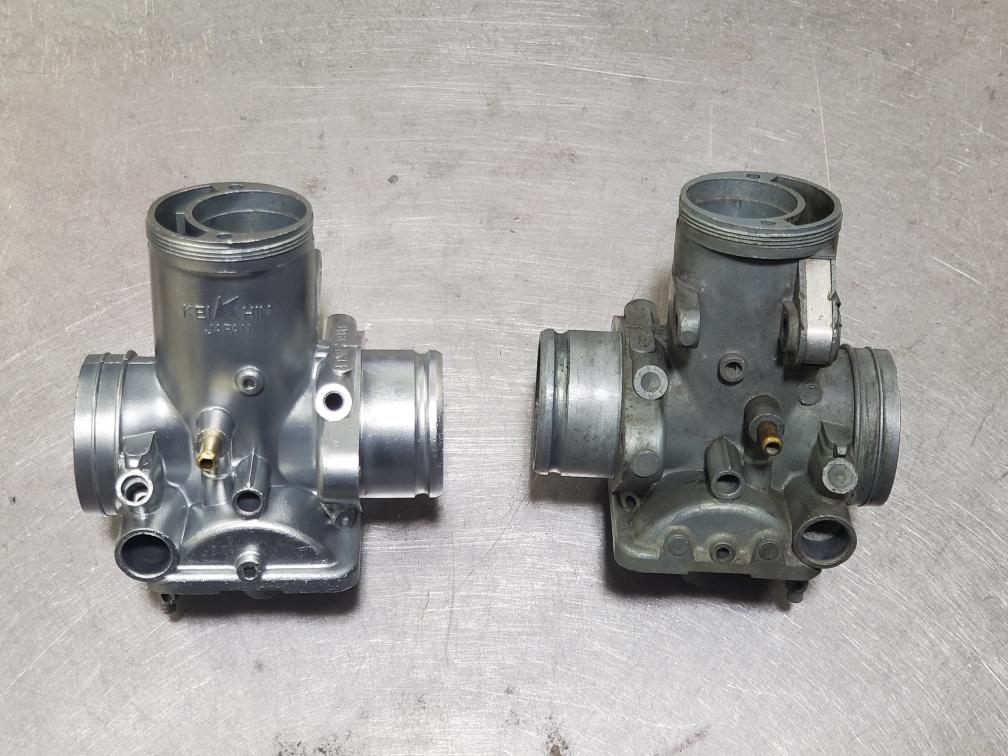 Before and after carburetor Vapor Honing Before and after carburetor Vapor Honing